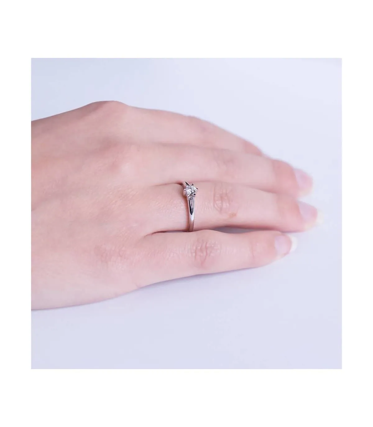 Solitaire Amalfi 0.15 Ct. 18 K