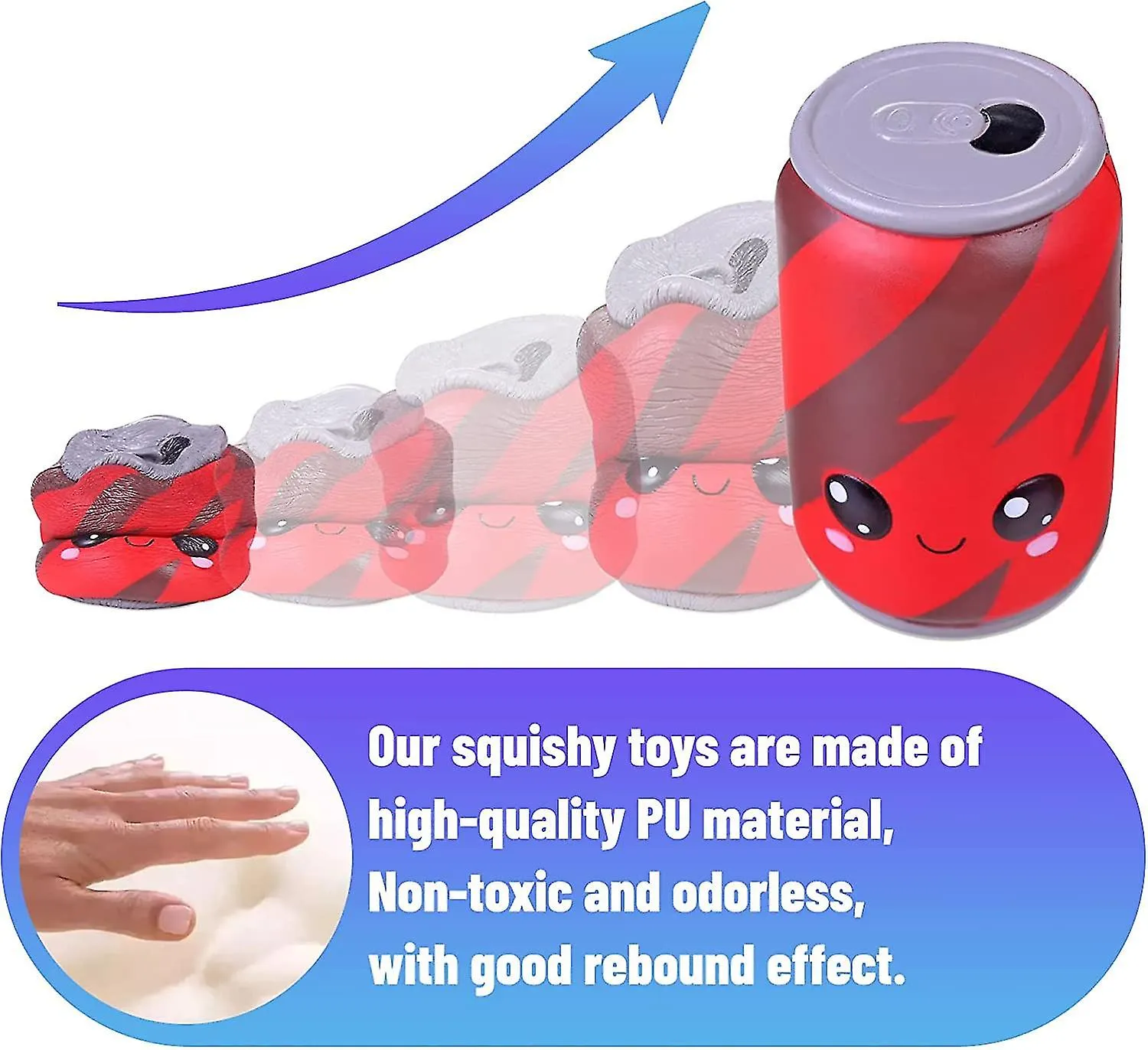Squishies Cola Slow Rising Super Soft Scented Kawaii Toys Squeeze Animals Stress Relief Collectioncoffee Cup Pu Slow Rising Cola