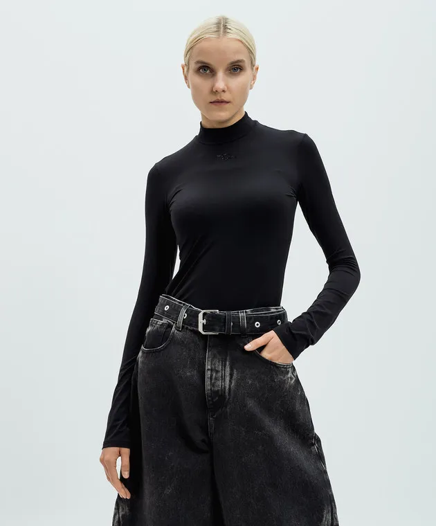 SSHEENA Black longsleeve with crystals