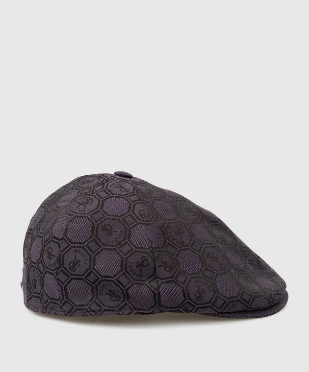 Stefano Ricci Baby cap in logo pattern