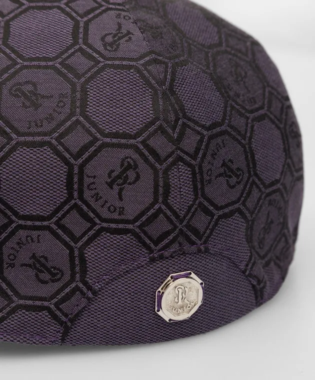 Stefano Ricci Baby cap in logo pattern