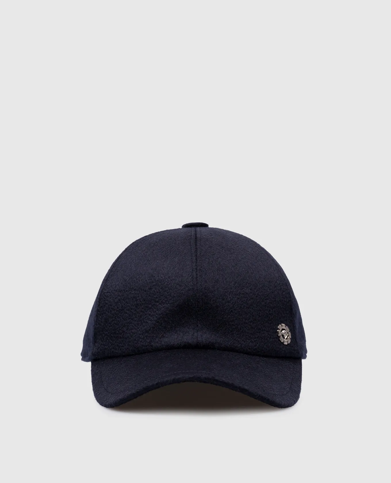 Stefano Ricci Blue cashmere cap with metallic logo