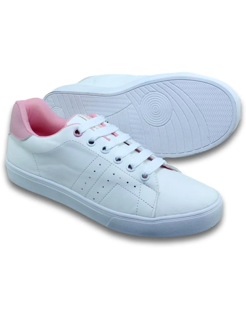 Tenis blancos escolares por mayoreo Mod. 5051