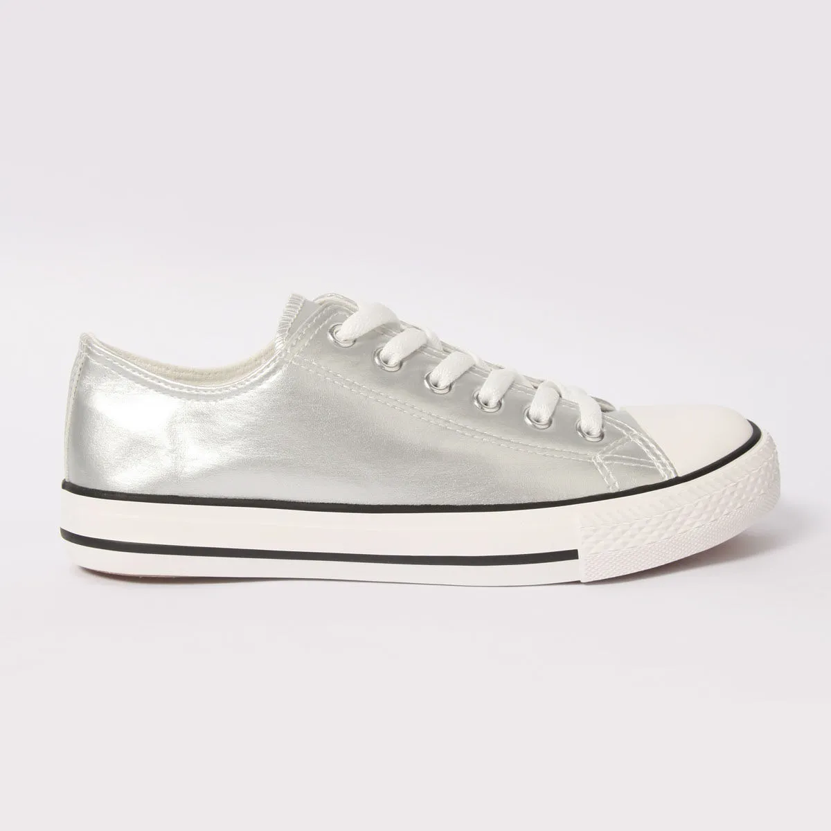 Tenis Canvas Metalizados