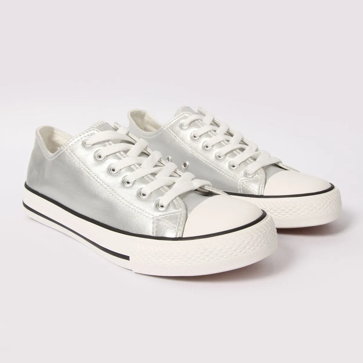 Tenis Canvas Metalizados