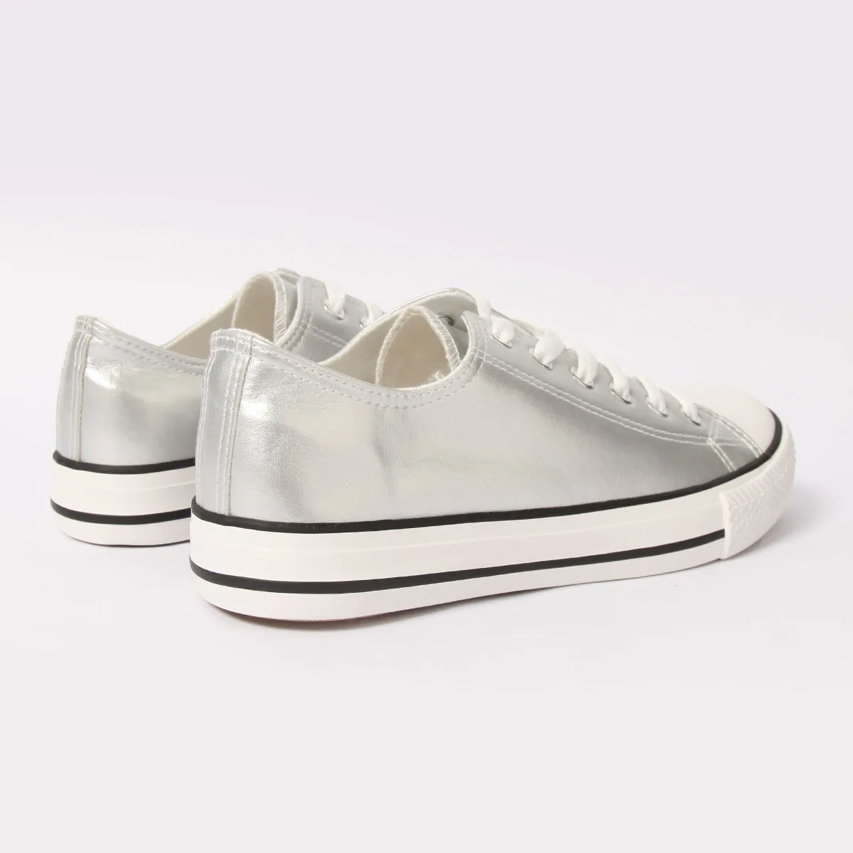 Tenis Canvas Metalizados