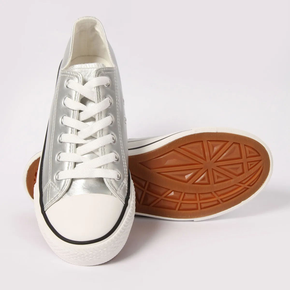 Tenis Canvas Metalizados