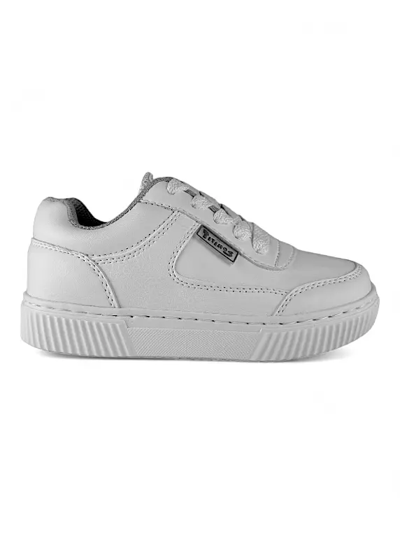 Tenis Colegiales Blancos Cordon Titinos