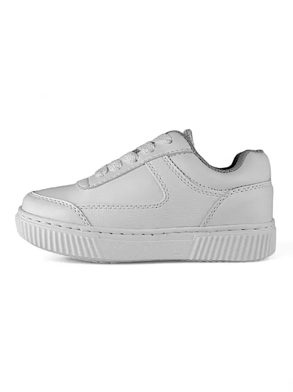 Tenis Colegiales Blancos Cordon Titinos