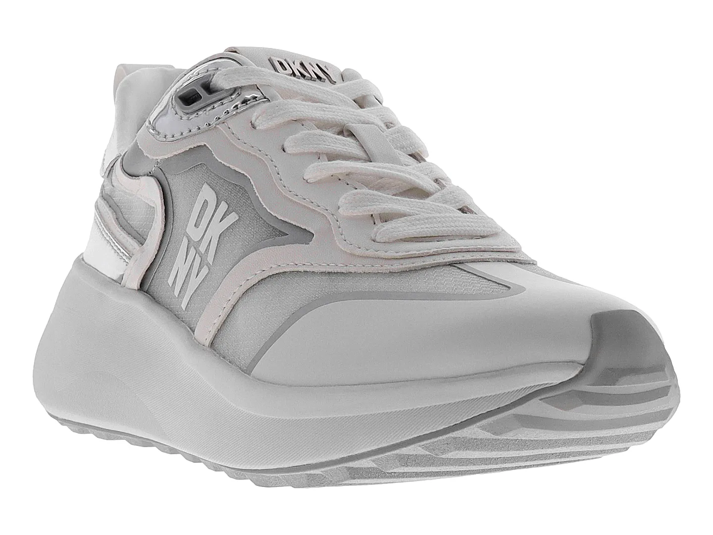 Tenis Dkny 24739  Plata Para Mujer
