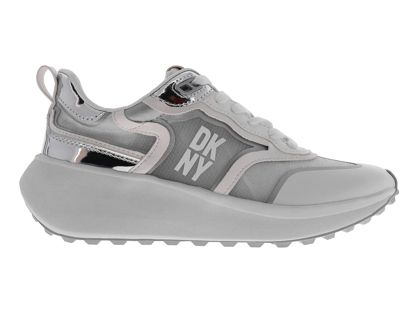 Tenis Dkny 24739  Plata Para Mujer