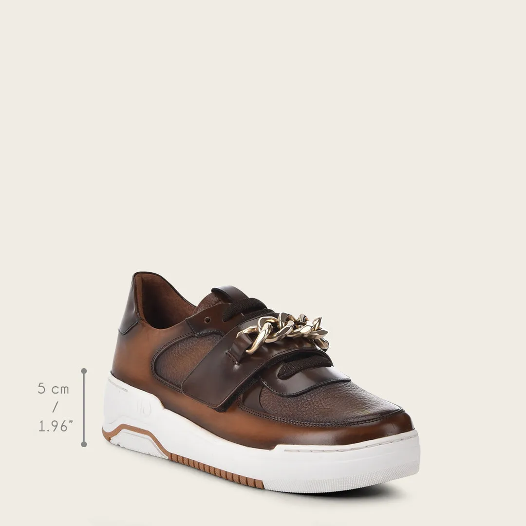 Tenis en piel genuina de venado para dama