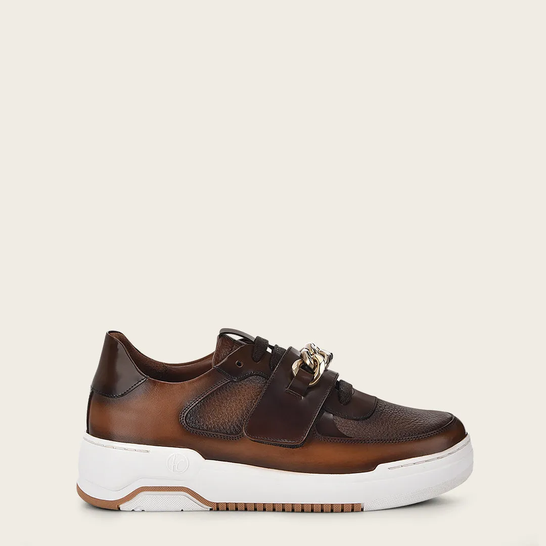 Tenis en piel genuina de venado para dama