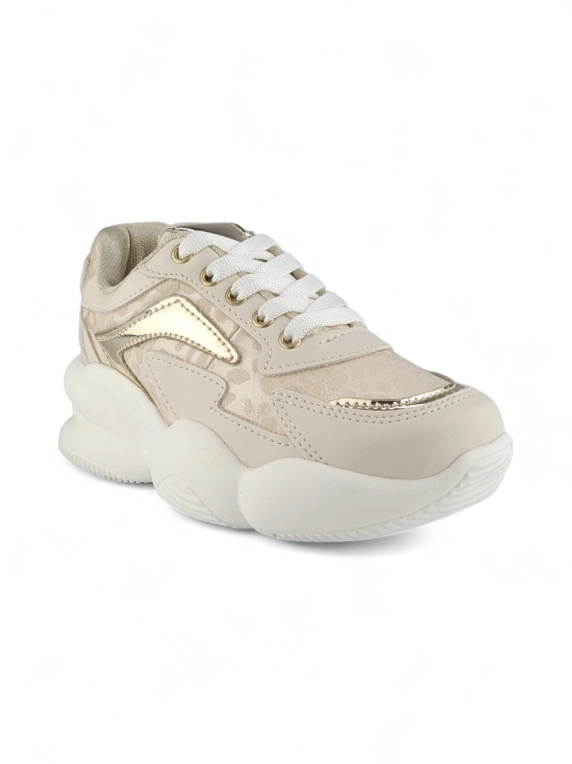 Tenis Niña Fashion Plataforma Champana