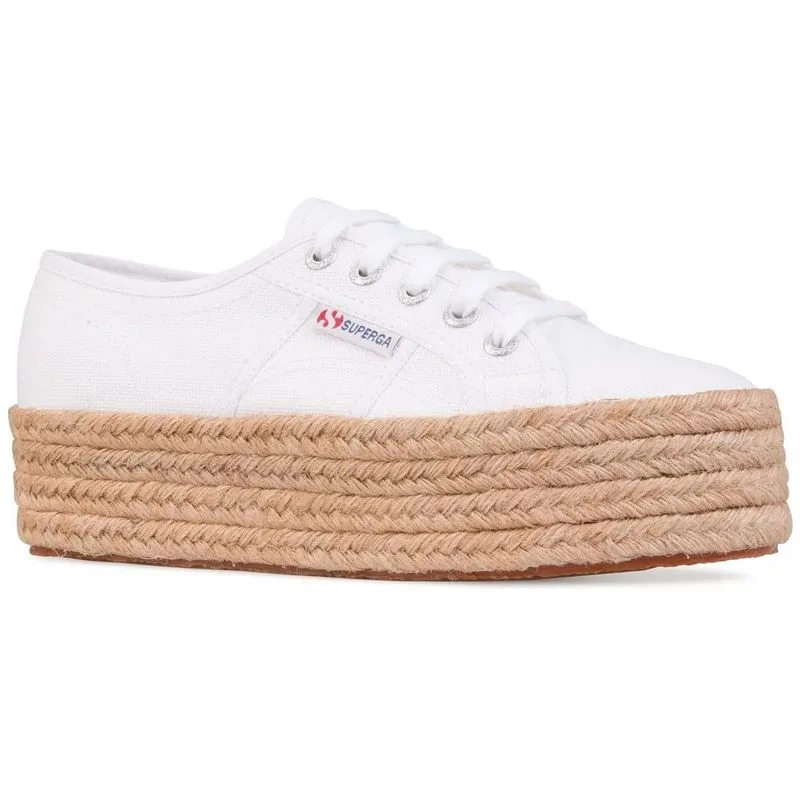 Tenis Plataforma Espadrilla Blancos 2790 Cotropew Mujer