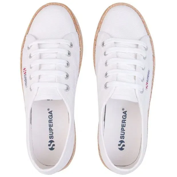 Tenis Plataforma Espadrilla Blancos 2790 Cotropew Mujer