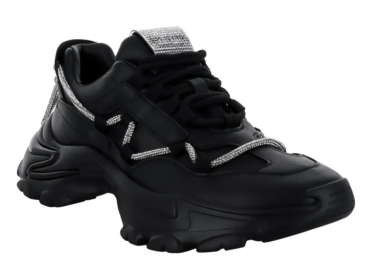 Tenis Steve Madden Miracl Negro Para Mujer