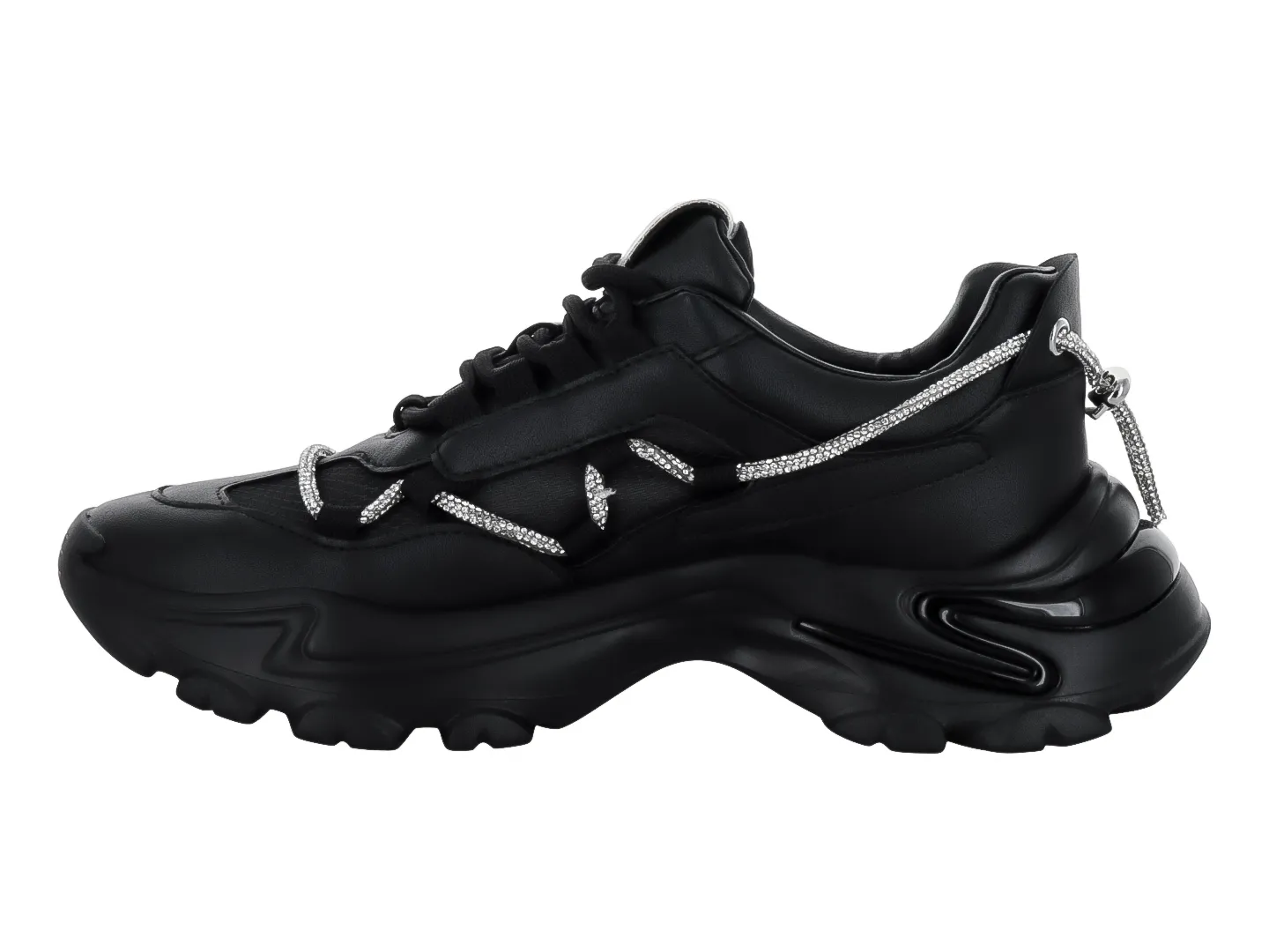 Tenis Steve Madden Miracl Negro Para Mujer
