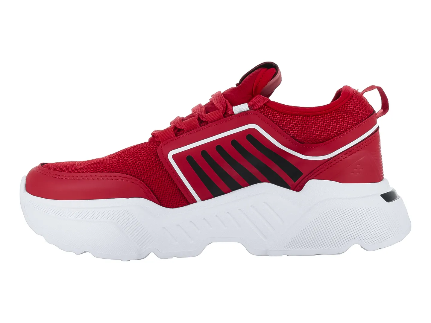 Tenis Thentic 5604 Rojo Para Mujer