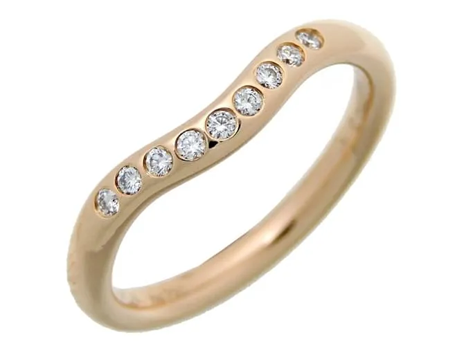 Tiffany & Co Anillo de diamante de banda curva Tiffany Elsa Peretti 