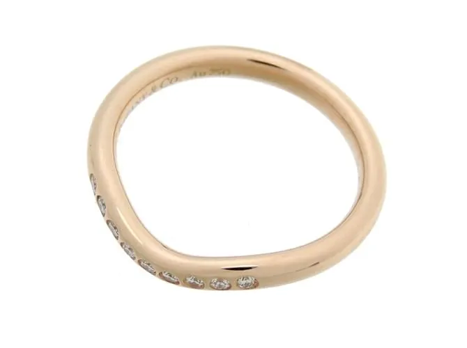 Tiffany & Co Anillo de diamante de banda curva Tiffany Elsa Peretti 