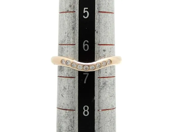 Tiffany & Co Anillo de diamante de banda curva Tiffany Elsa Peretti 