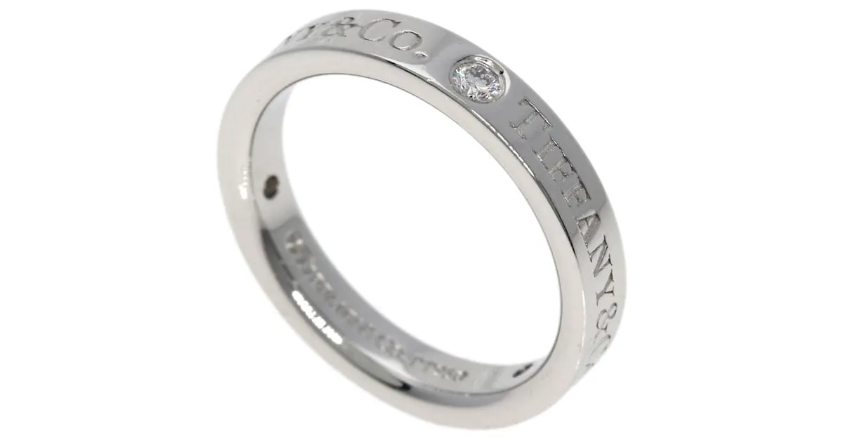 Tiffany & Co Anillo de Diamante Tiffany Flat Band 3P 