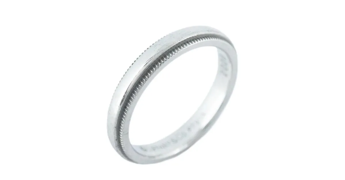 Tiffany & Co Anillo Tiffany Milgrain en Platino 950 