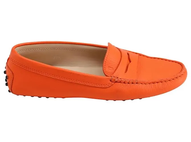 Tod's Mocasín Tods Gommino en Piel Naranja 