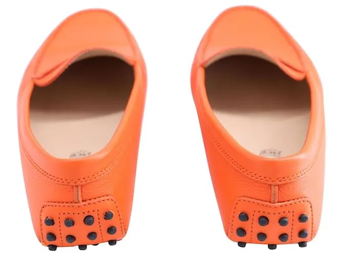 Tod's Mocasín Tods Gommino en Piel Naranja 