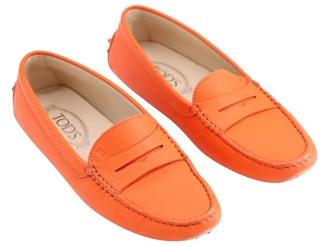 Tod's Mocasín Tods Gommino en Piel Naranja 