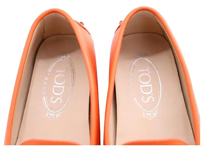 Tod's Mocasín Tods Gommino en Piel Naranja 