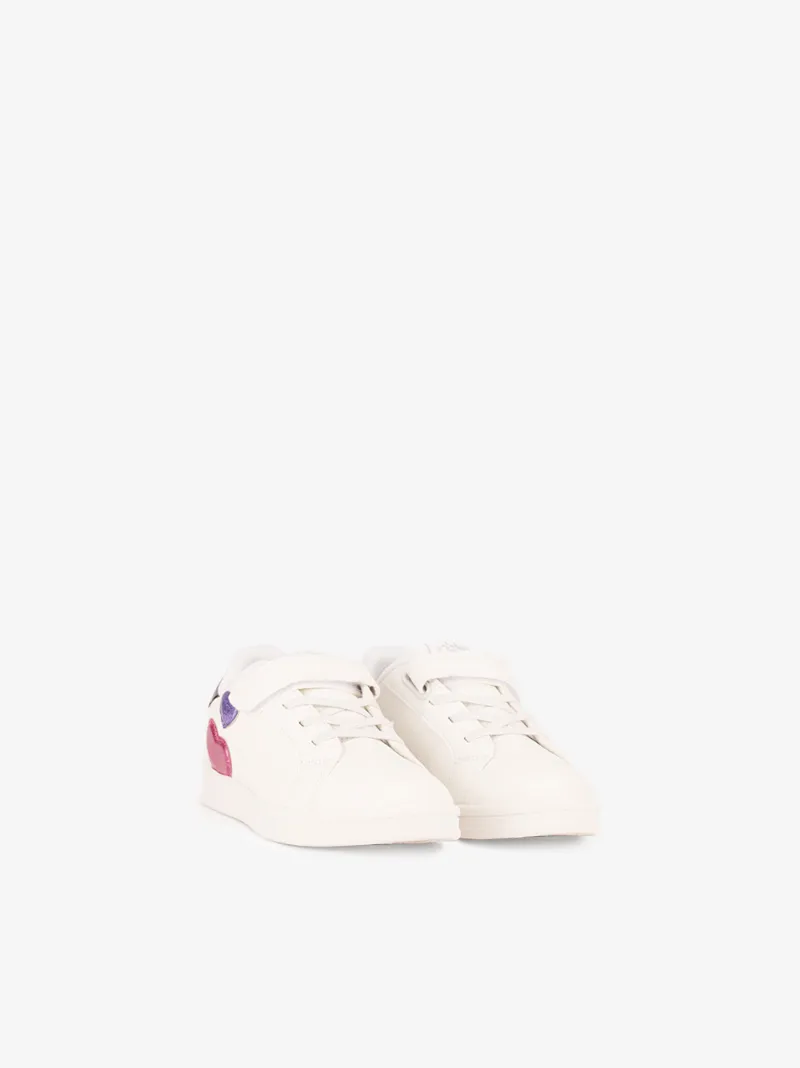 TÉNIS COMBINADO COM PEÇAS GLITTER DE ATACADOR ELÁSTICO E VELCRO EM CUPSOLE
