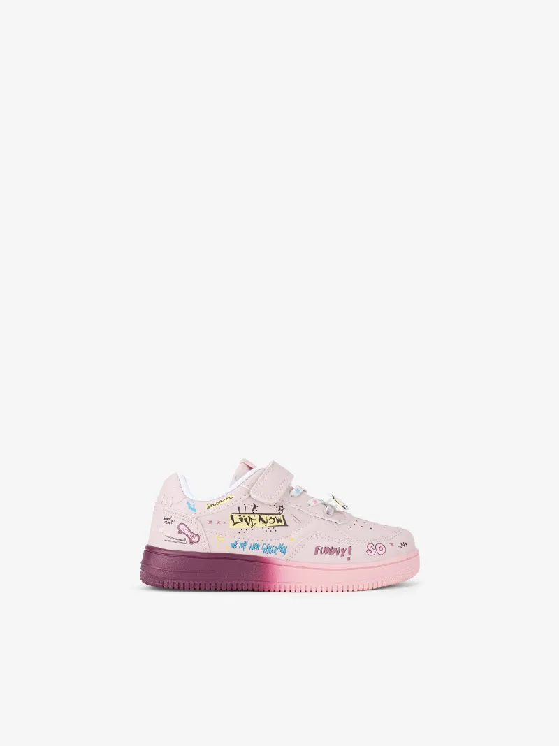 TÉNIS ESTAMPADO DE ATACADOR ELÁSTICO E VELCRO COM CUPSOLE COLORIDA