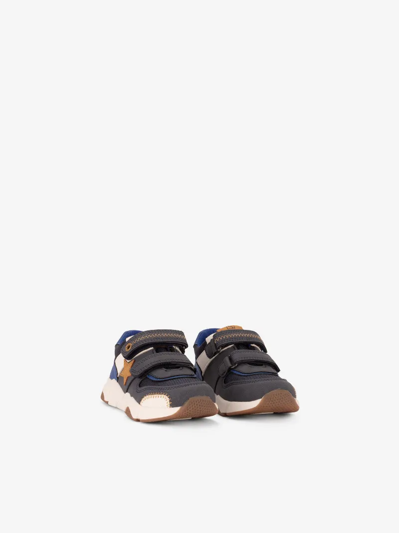 TÉNIS MULTIPEÇA DE DUPLO VELCRO COM SOLA CHUNKY BICOLOR