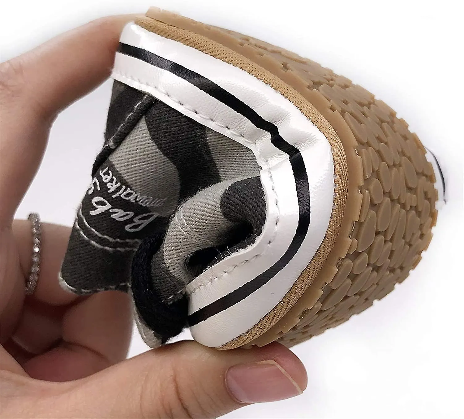 UNISEX BABY BOYS GIRLS HIGHTOP ANKLE SNEAKERS SOFT RUBBER SOLE INFANT CRIB SHOES TODDLER FIRST WALKERS