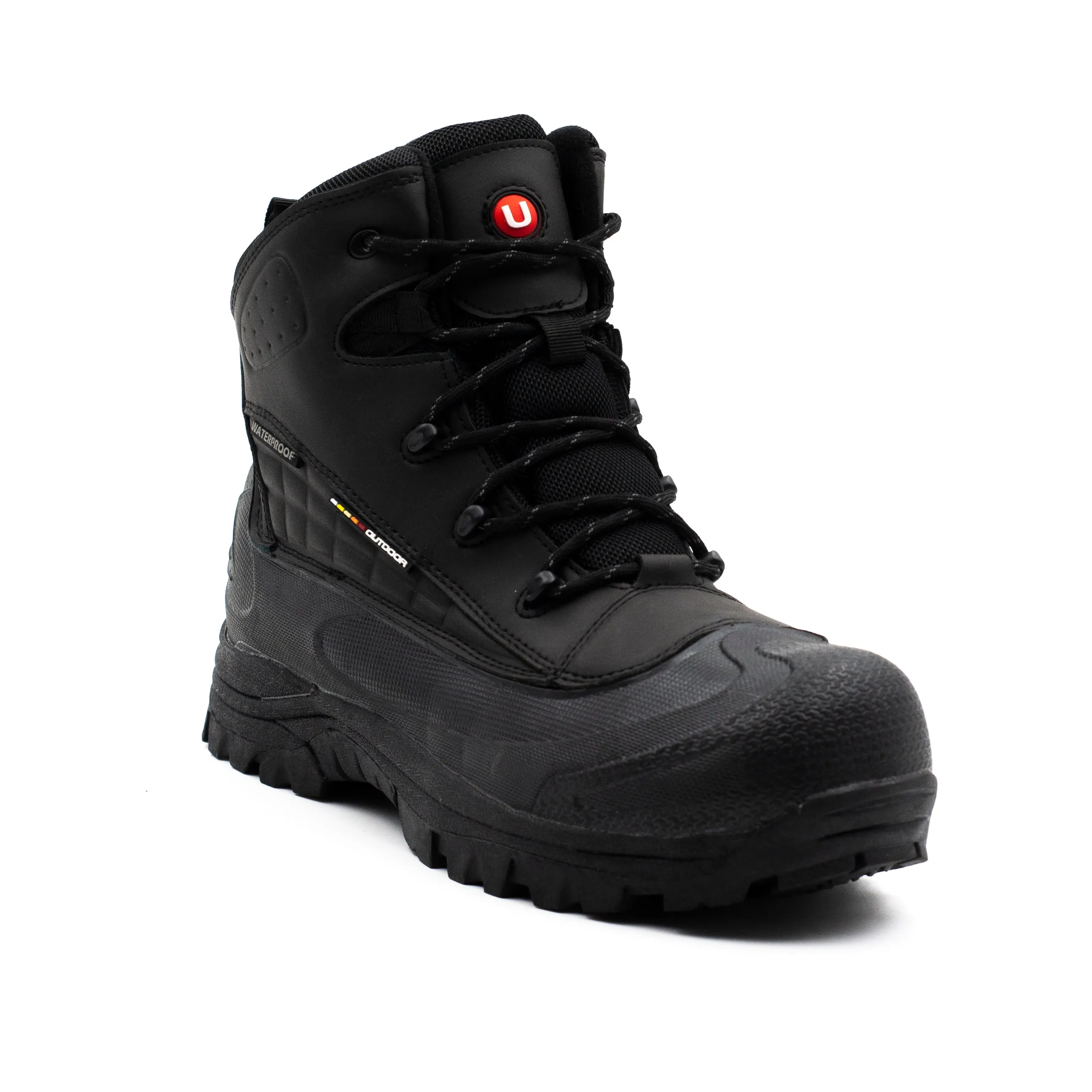 Unisport botin outdoor hombre waterproof color negro