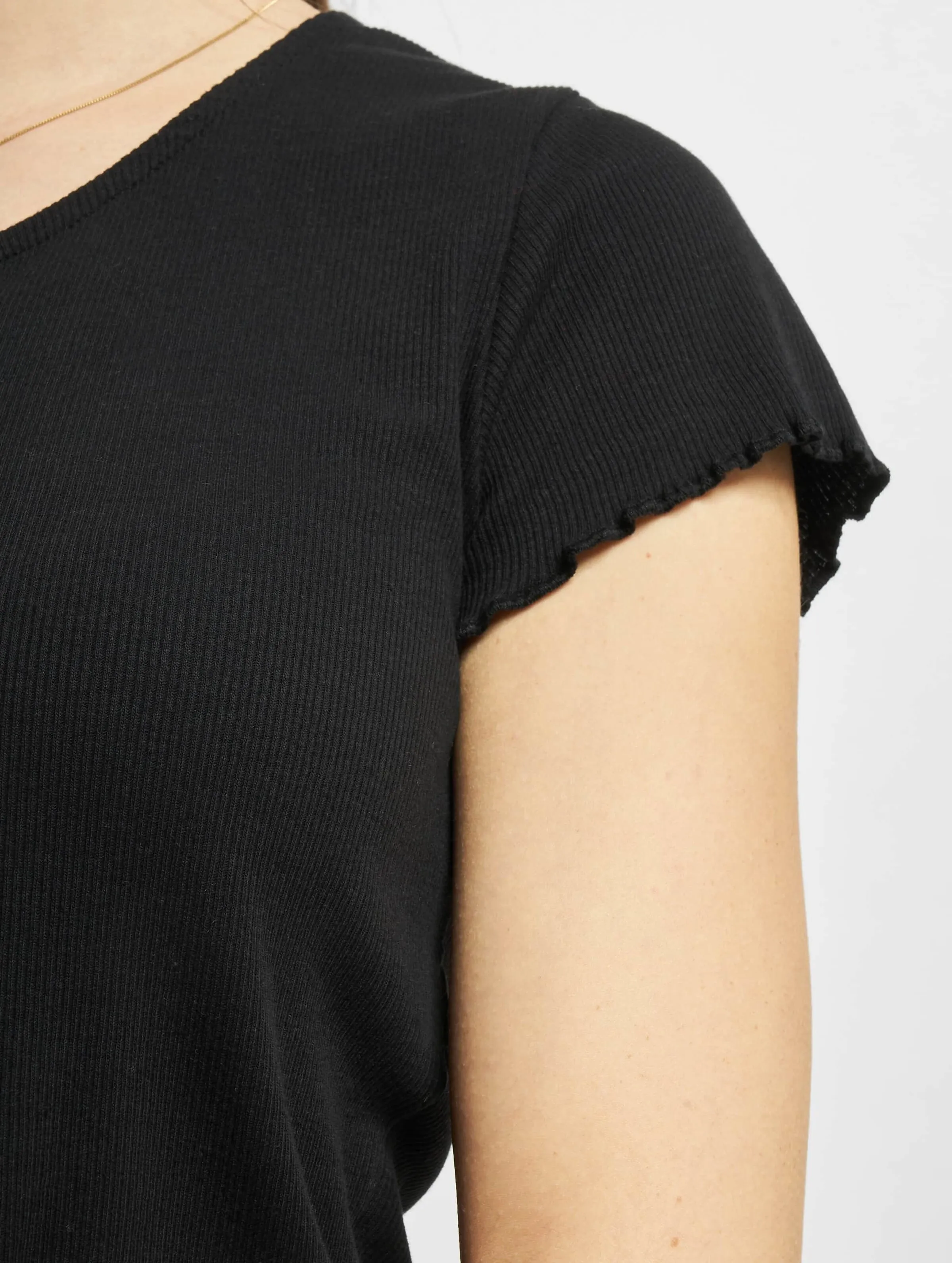 Urban Classics Cropped Button Up Rib