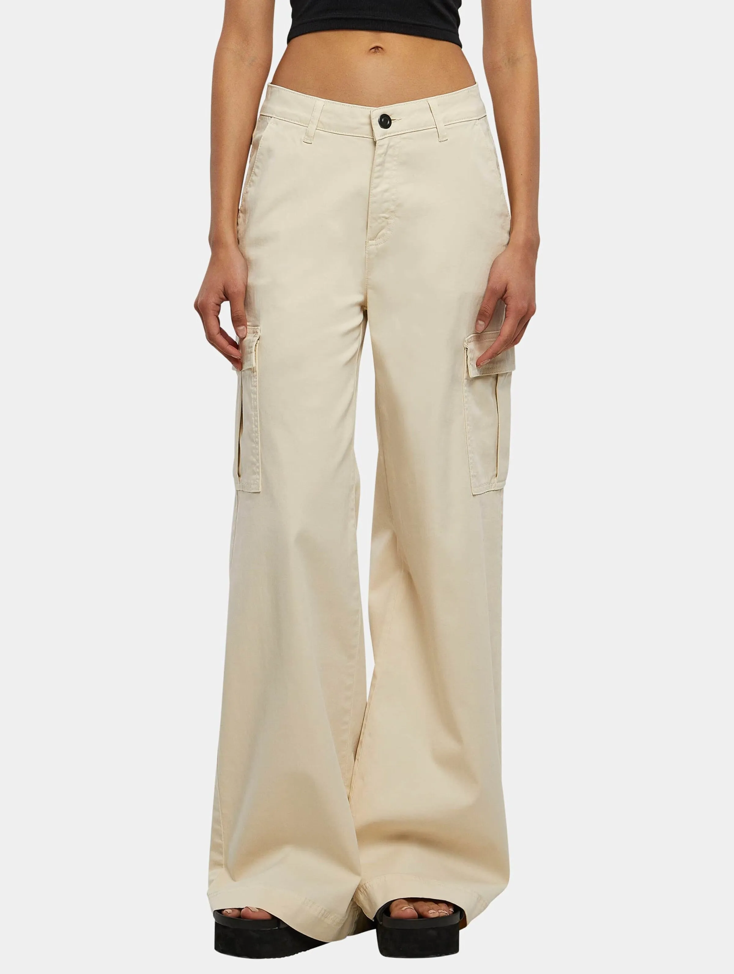 Urban Classics High Waist Wide Leg Twill