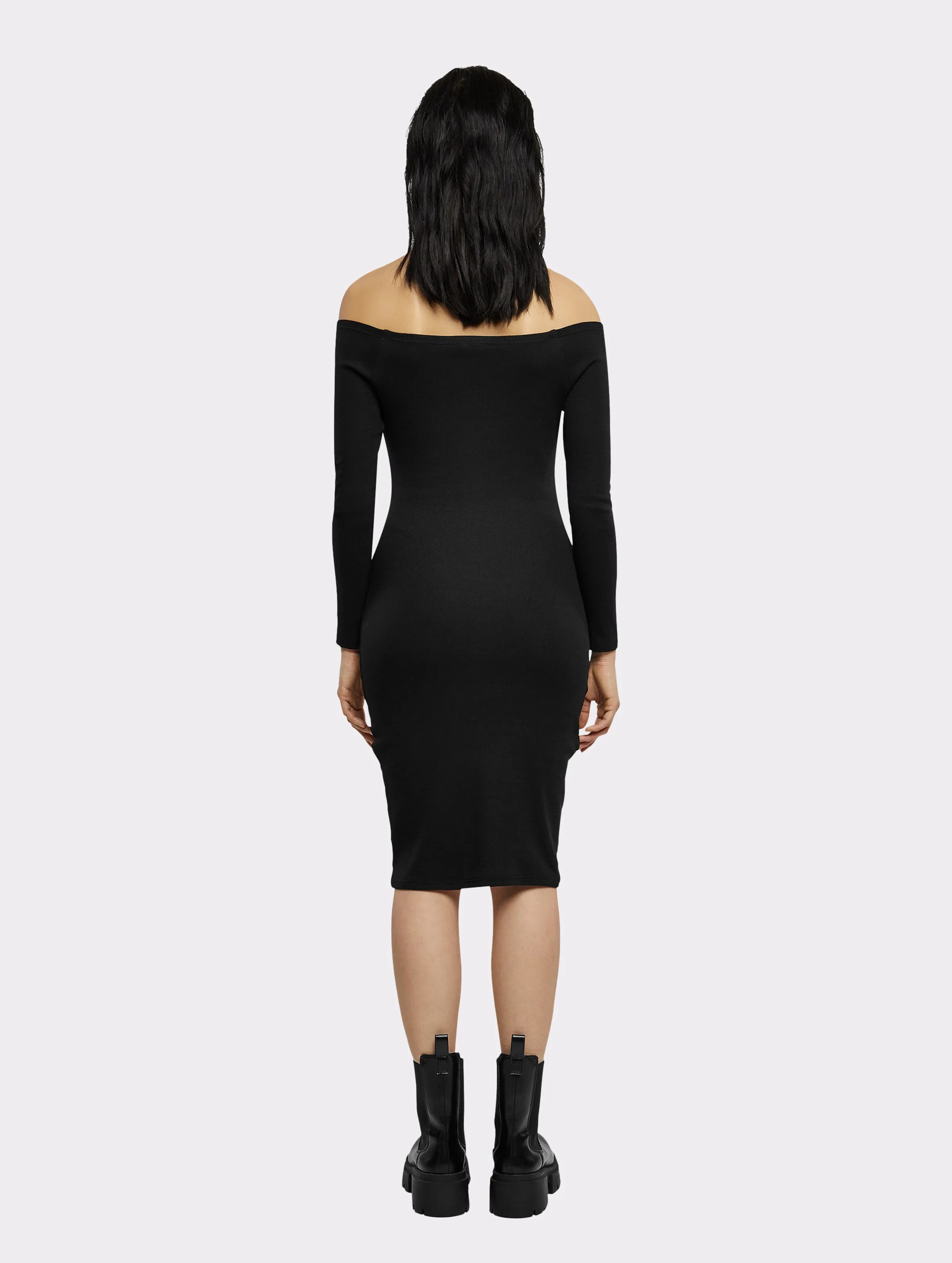 Urban Classics Off Shoulder Longsleeve Rib