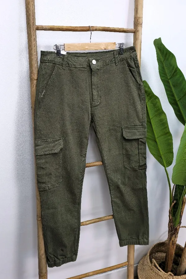 Vaquero Cargo Denim Kaki