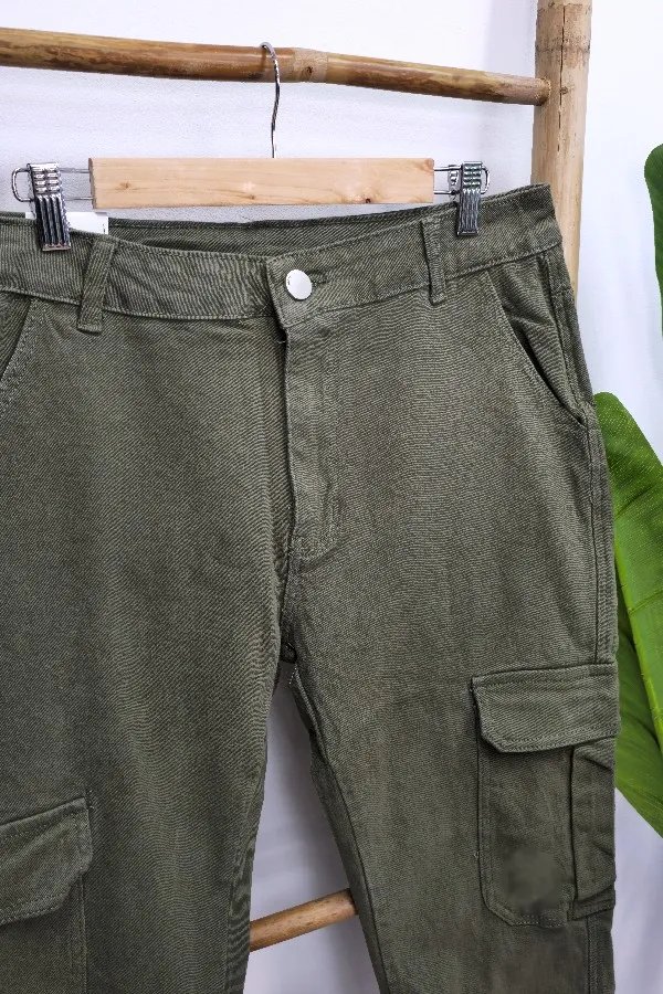 Vaquero Cargo Denim Kaki