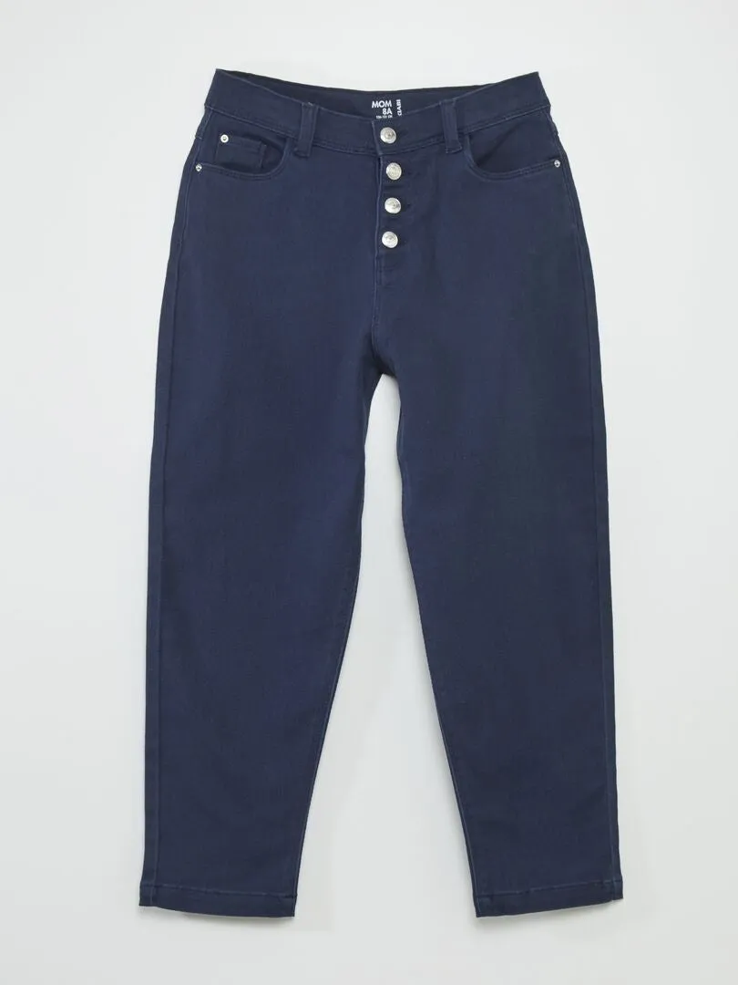 VAQUERO MOM  CORTE MáS CóMODO  AZUL