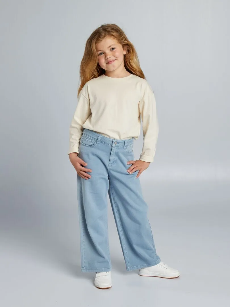 VAQUERO WIDE LEG COLORIDO  CORTE MáS CóMODO  AZUL