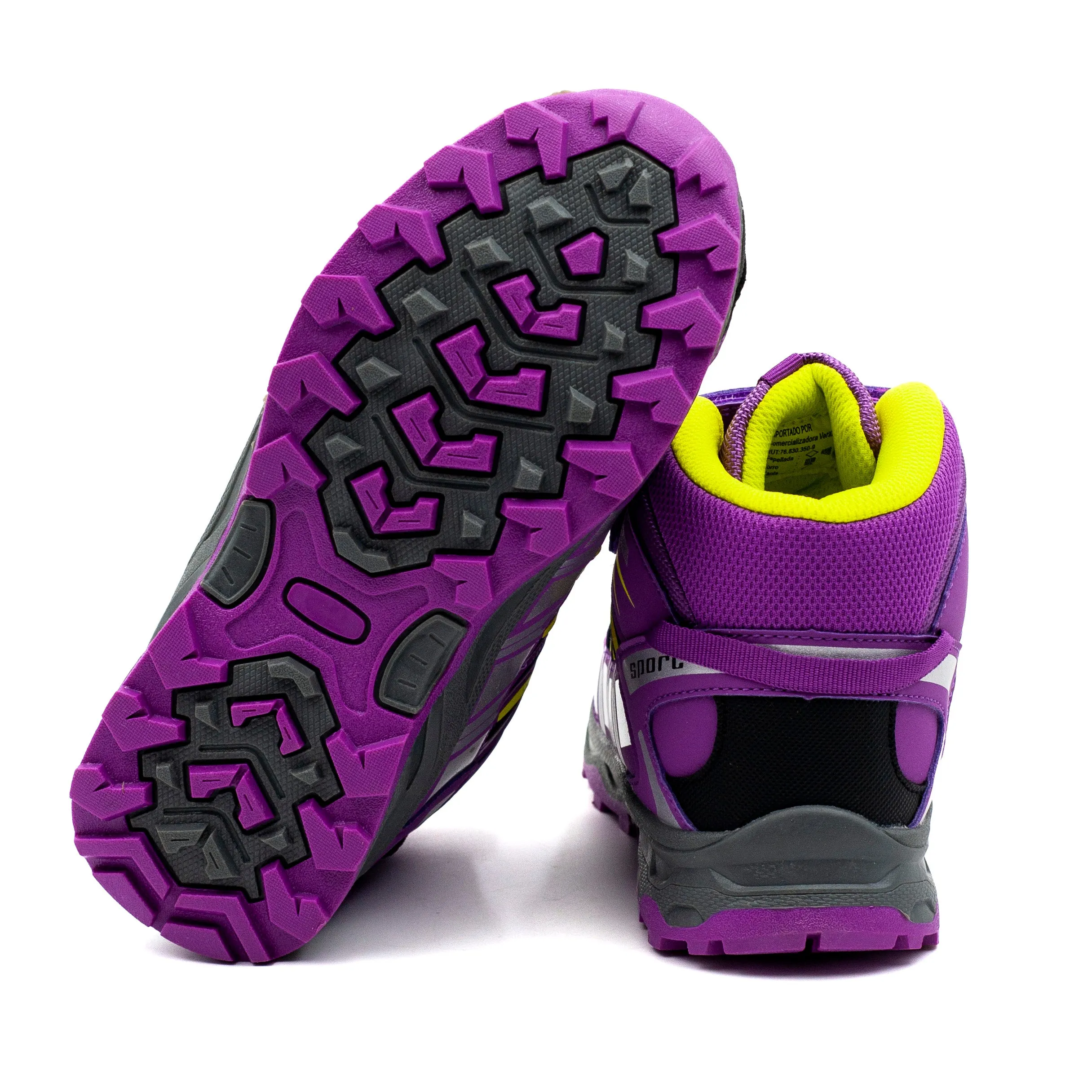 Verazzi zapatilla outdoor nia con velcro color Purpura