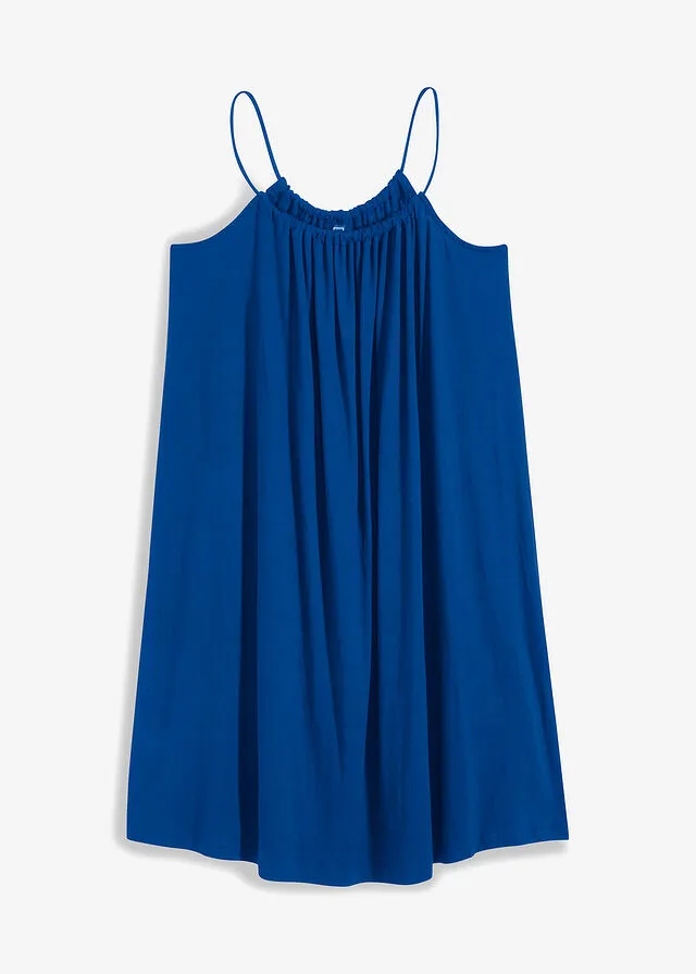 Vestido de punto de viscosa sostenible Azul ártico