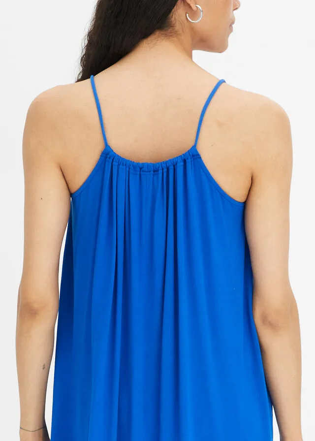 Vestido de punto de viscosa sostenible Azul ártico