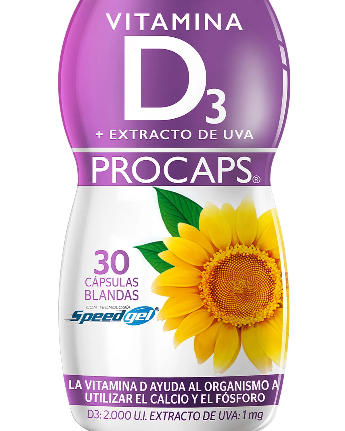 VIT D3 + Extracto de Uva Frasco x30 Cápsulas Líquidas