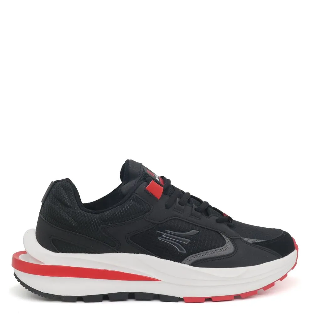ZAPATILLAS APOLO URBANAS HOMBRE AH2195 NEGRO ROJO