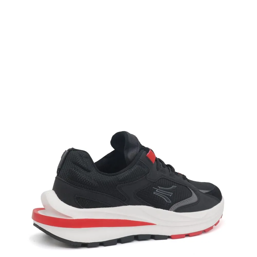 ZAPATILLAS APOLO URBANAS HOMBRE AH2195 NEGRO ROJO